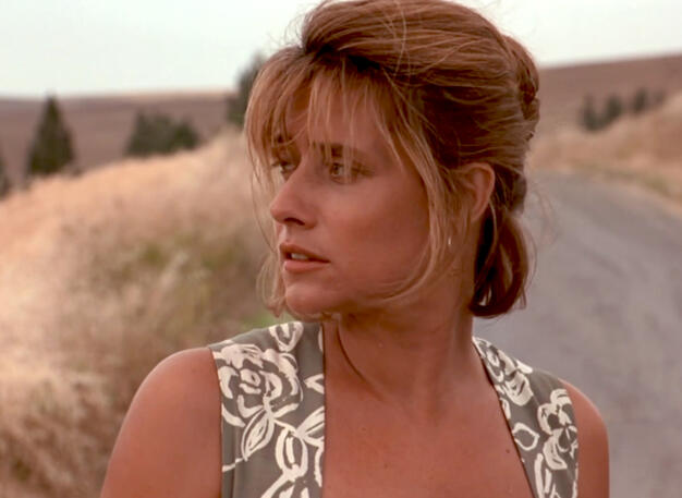 1 Lorraine Bracco as Bobbie looking back while stranded in Talent for the Game.