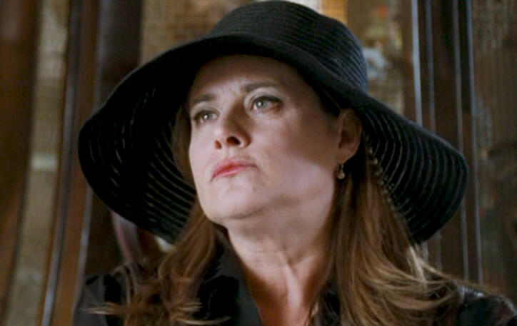 11 Lorraine Bracco wearing black sun hat in Son of Morning movie scene