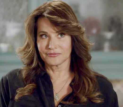 8 Close up of Lorraine Bracco as Angela Rizzoli with styled hair in Rizzoli and Isles.