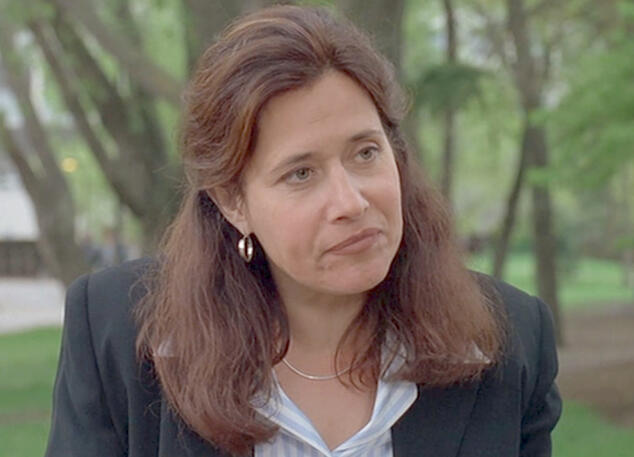 5 Lorraine Bracco outdoor close-up shot from the movie Silent Cradle.